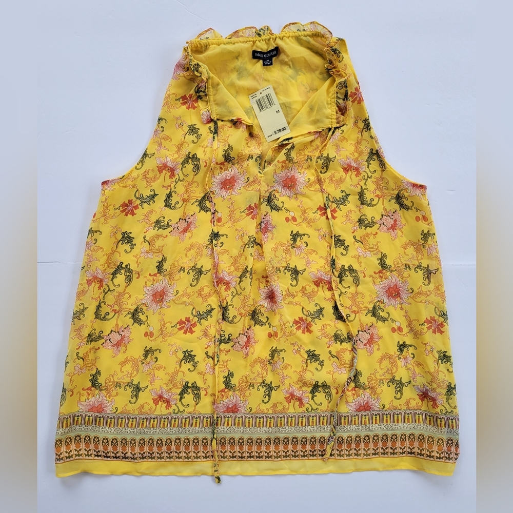 NWT Max Edition Yellow/Gold Tank Top Medium